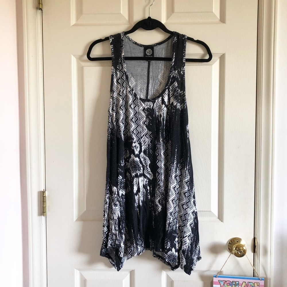 🖤🤍Black & white scoop neck dress/shirt🤍🖤